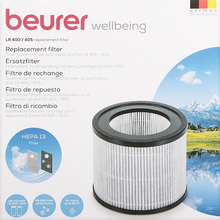 Комбінований фільтр для зволожувачів та очищувачів, LR 400/LR 401/LR 405 - Beurer — фото N1