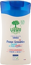 Парфумерія, косметика Крем-гель для душу для чутливої шкіри - L'Arbre Vert Family & Baby Sensitive Shower Gel *