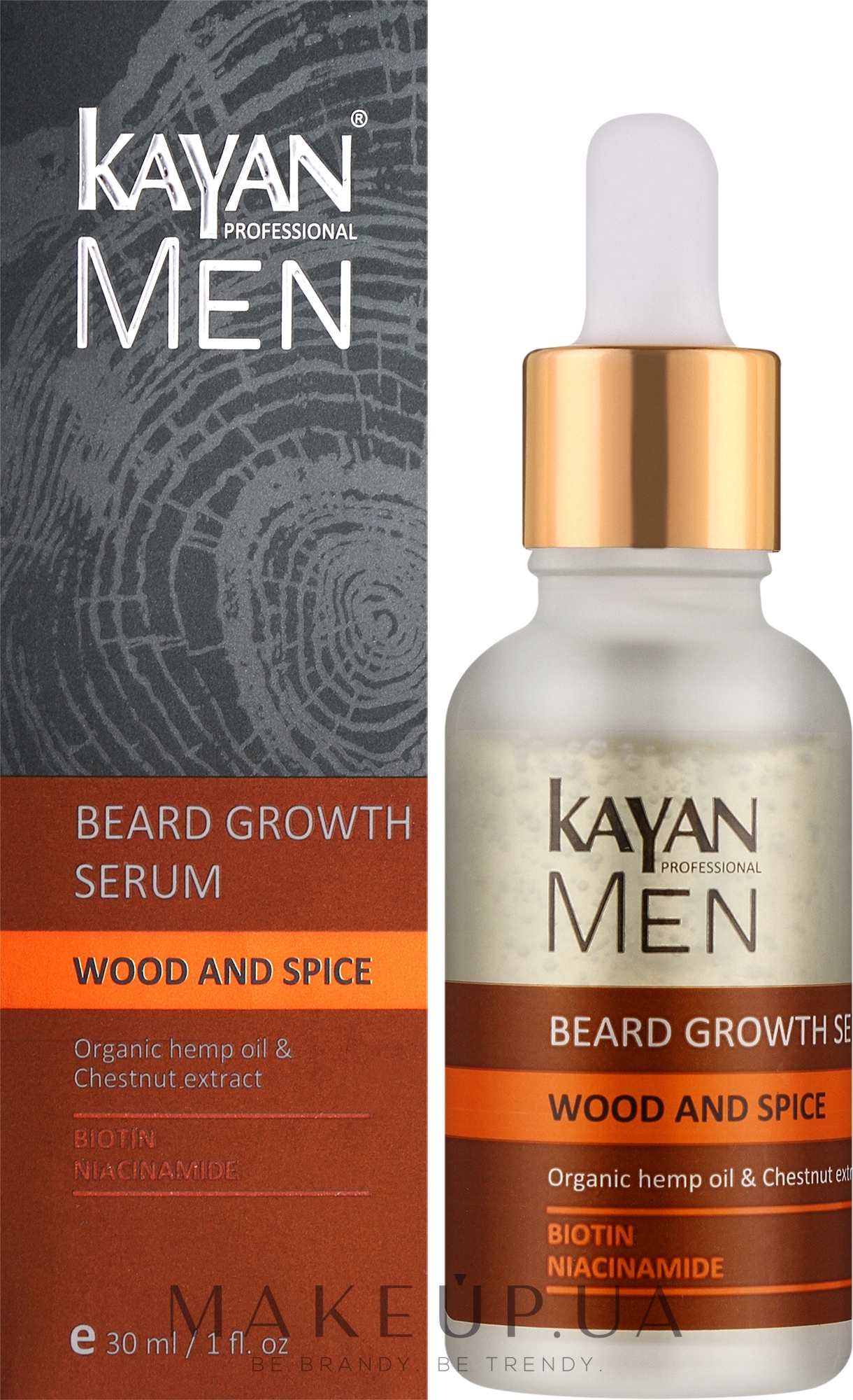 Сыворотка для роста бороды - Kayan Professional Men Beard Growth Serum — фото 30ml