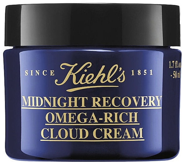 Нічний відновлювальний крем для обличчя - Kiehl's Midnight Recovery Omega-Rich Cloud Cream — фото N1