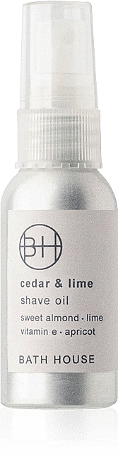 Bath House Cedar & Lime Shave Oil - Олія для гоління — фото N1