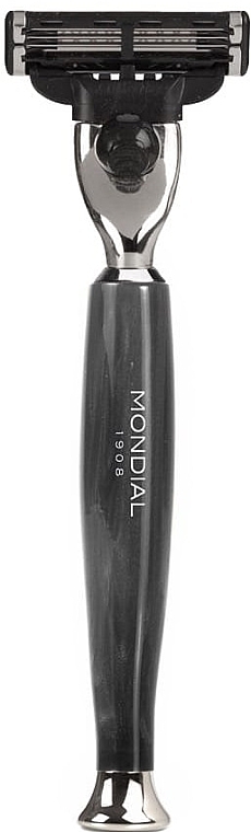 Мужской станок для бритья - Mondial Razor Moxon Mach3 Black Pearl — фото N1