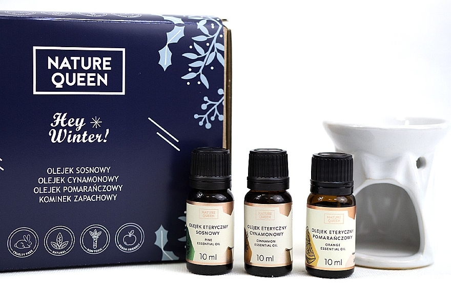 Набір - Nature Queen Hey Winter (essential/oil/3x10ml + acc/1pc) — фото N2