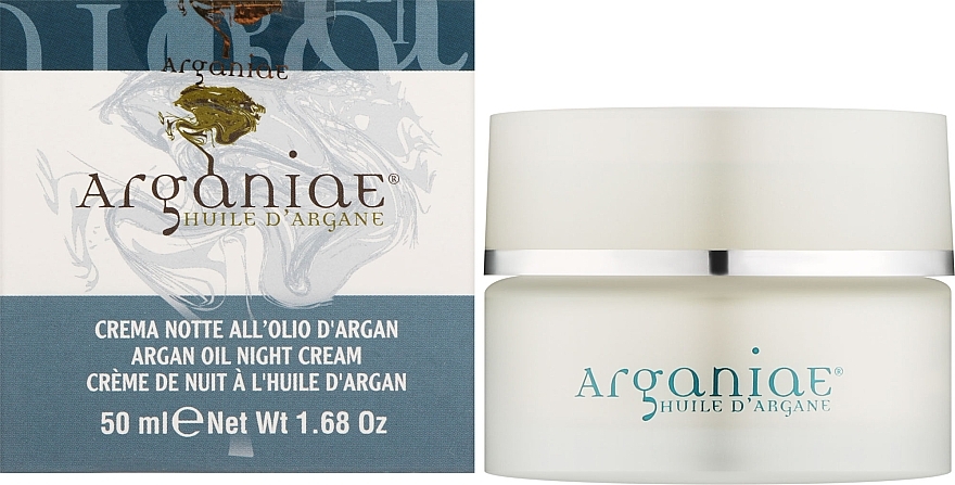 Нічний крем для обличчя з органічною аргановою олією - Arganiae Organic Argan Oil Face Night Cream — фото N2