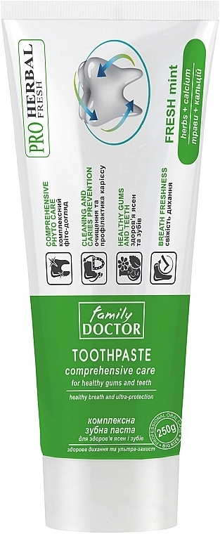 Комплексная зубная паста "Здоровое дыхание и ультра-защита" - Family Doctor Toothpaste — фото N1