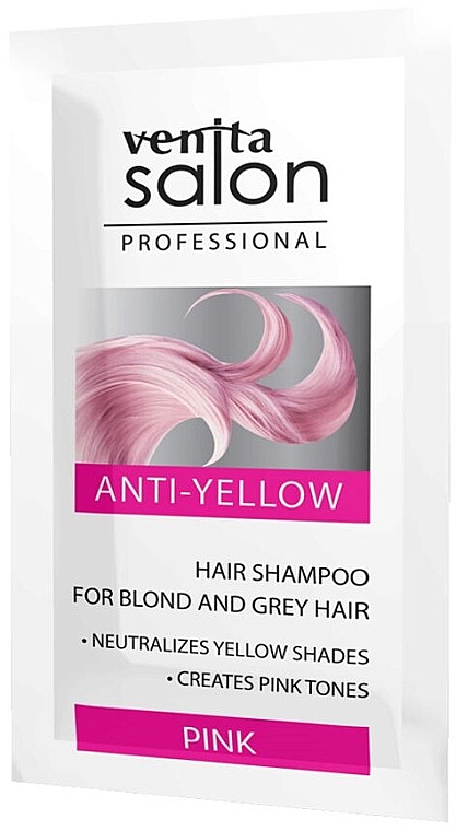 Оттеночный шампунь для волос - Venita Salon Professional Anti-Yellow Shampoo For Blond And Grey Hair (пробник) — фото N2