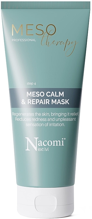 Заспокійлива та зволожувальна маска для обличчя - Nacomi Meso Therapy Step 3 Meso Calm & Repair Mask — фото N1