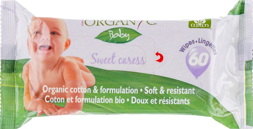Влажные органические салфетки для детей - Corman Organyc Baby Wipes — фото N1
