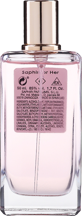 Saphir Parfums For Her - Парфюмированная вода — фото N4