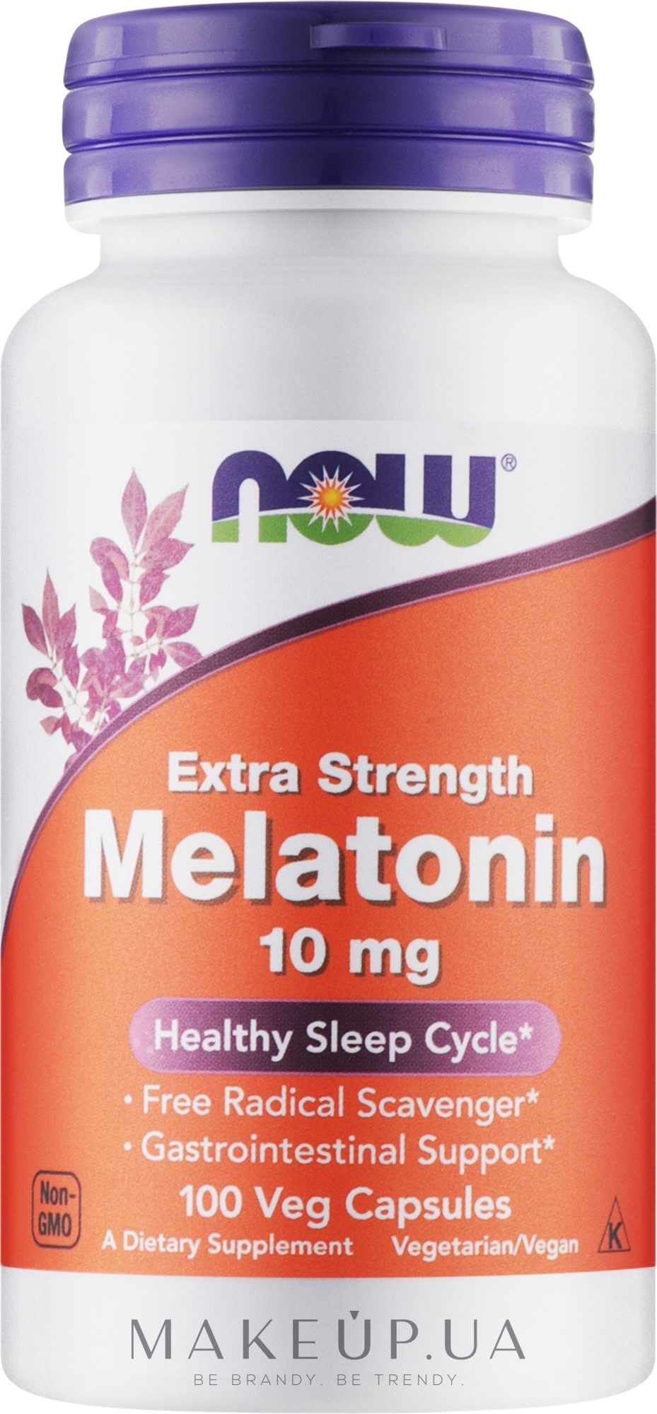 Аминокислота "Мелатонин" 10 мг - Now Foods Extra Strength Melatonin 10 mg — фото 100шт