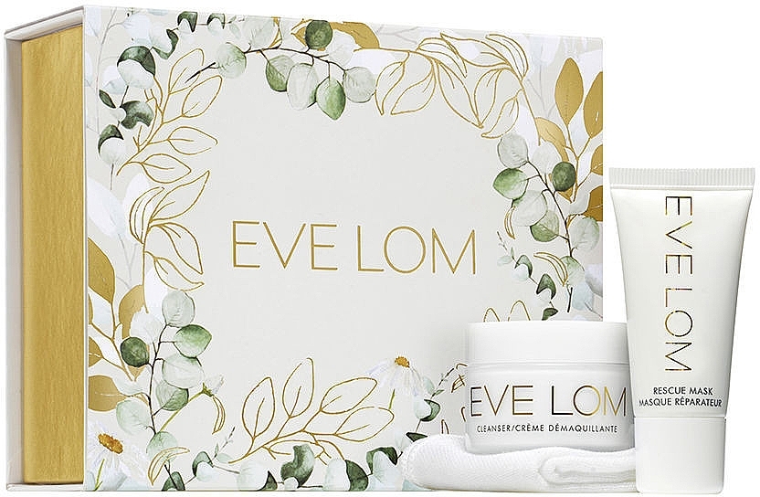 Набор - Eve Lom Skin Savior Set (f/cleanser/20ml + f/mask/15ml + muslin/cloth) — фото N1