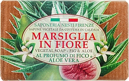 Мыло натуральное "Инжир и алоэ вера" - Nesti Dante Marsiglia In Fiore Fig & Aloe — фото N1