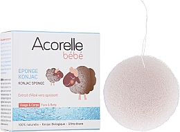 Детская мочалка с успокаивающим экстрактом алоэ вера - Acorelle Baby Sponge — фото N2