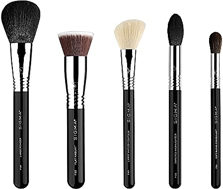 Набор кистей для макияжа, 5 шт - Sigma Beauty Classic Face Brush Set — фото N1