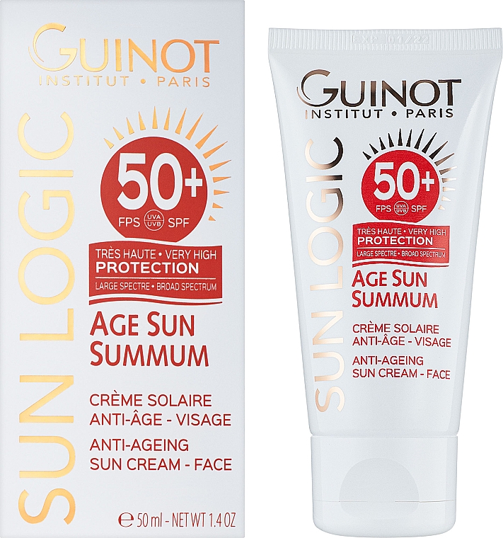 Антивіковий крем від сонця - Guinot Age Sun Summum Anti-Ageing Sun Cream SPF50 — фото N2