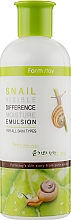 Увлажняющая эмульсия с улиточным муцином - Farmstay Snail Visible Difference Moisture Emulsion — фото N1