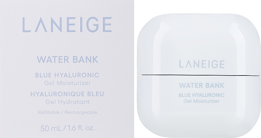 Увлажняющий гель для лица с голубой гиалуроновой кислотой - Laneige Water Bank Blue Hyaluronic Gel Moisturizer Refillable (сменный блок) — фото N1