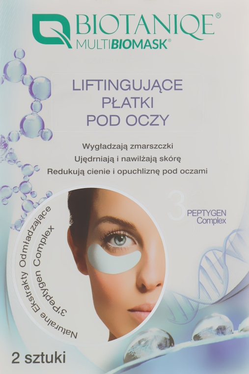 Підтягувальні патчі під чі - Biotaniqe Lifting Under Eye Pads — фото N1