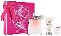 Парфумерія, косметика Lancome La Vie Est Belle - Набір (edp/75ml + b/l/50ml + edp/mini/4ml)