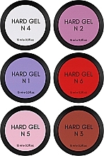 Парфумерія, косметика Набір гелів, 6 продуктів - One Pro Line Hard Gel Set