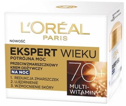 Нічний крем-догляд проти зморшок "Вік-експерт" - L'Oreal Paris Age Specialist Night Cream 70+ — фото N1
