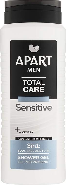 Чоловічий гель для душу 3в1 - Apart Men Total Care Sensetive 3in1 Shower Gel — фото N1