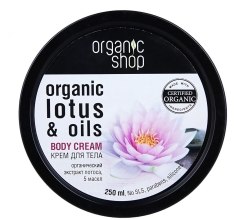 Духи, Парфюмерия, косметика Крем для тела "Индийский лотос" - Organic Shop Body Cream Organic Lotus & Oils