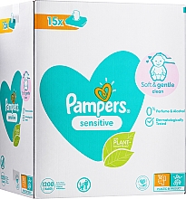 Парфумерія, косметика Дитячі вологі серветки - Pampers Sensitive