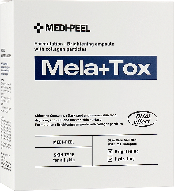 Ампульна сироватка для обличчя проти пігментації - Mela + Tox Ampoule