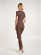 Бесшовные леггинсы "LEGGINGS SPORT SHAPE", deep taupe - Giulia — фото N3