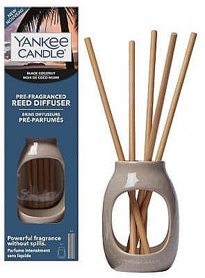 Ароматические палочки - Yankee Candle Black Coconut Pre-Fragranced Reed Diffuser — фото N1
