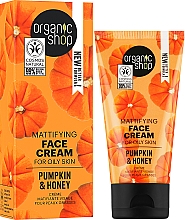 Крем для обличчя "Гарбуз і мед" - Organic Shop Face Cream — фото N2