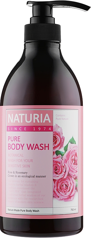 Гель для душа - Naturia Pure Body Wash Rose & Rosemary — фото N3