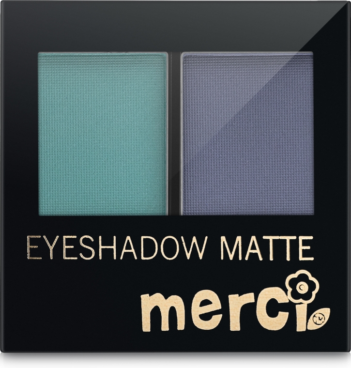 Матовые тени для век, двойные - Merci Eyeshadow Matte — фото N2