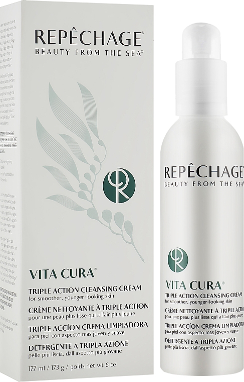 Очищувальний крем потрійної дії - Repechage Vita Cura Triple Action Cleansing Cream — фото N2