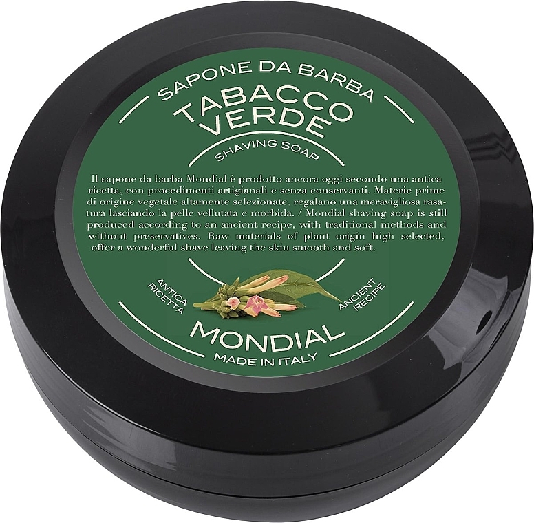 Мыло для бритья "Tabacco Verde" - Mondial Shaving Soap — фото N1