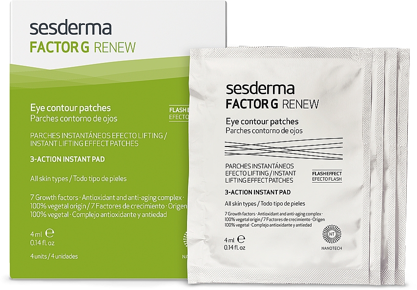 Омолоджувальні патчі для очей - SesDerma G Renew Eye Contour Patches — фото N1