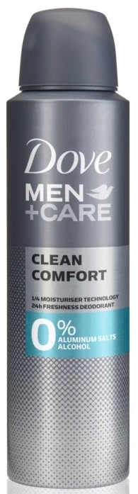 Дезодорант без вмісту спирту і алюмінію - Dove Men+Care Clean Comfort — фото N1