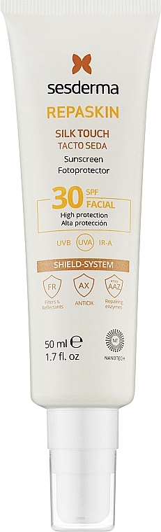 Солнцезащитный крем для лица "Шелковое прикосновение" - SesDerma Laboratories Repaskin Silk Touch SPF30 — фото N1