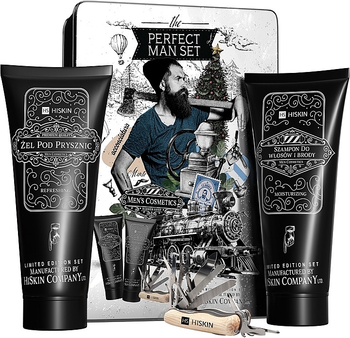 Набір - HiSkin Perfect Men Set (shm/200ml+sh/gel/200ml) — фото N1