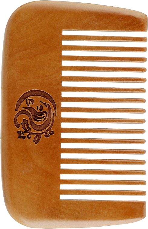 Гребінець CS365 для волосся, дерев'яний, прямокутний - Cosmo Shop