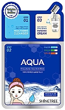 Духи, Парфюмерия, косметика Гиалуроновая маска для лица - Shinetree Aqua Hyaluronic Solution Mask 3 Steps