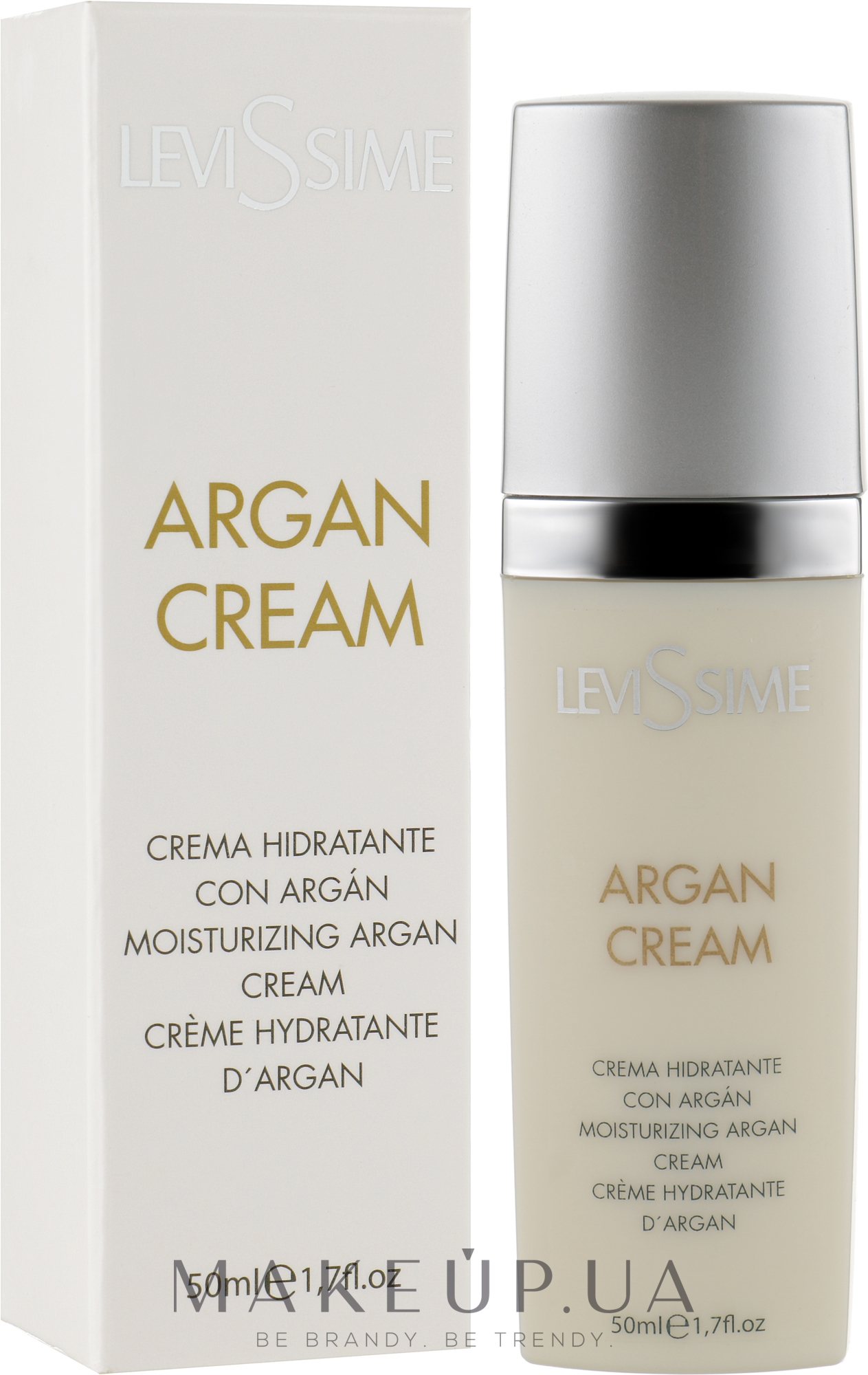 Зволожувальний крем для обличчя з аргановою олією - LeviSsime Argan Line Moisturizing Argan Cream — фото 50ml