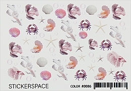 Парфумерія, косметика Дизайнерські наліпки для нігтів "Color 0086" - StickersSpace