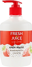 Крем-мыло "Клубника и чиа" - Fresh Juice Superfood Strawberry & Chia  — фото N2
