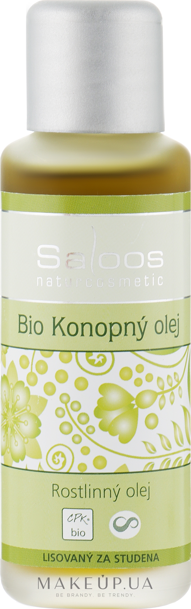 Рослинна органічна конопляна олія - Saloos Vegetable Oil — фото 50ml
