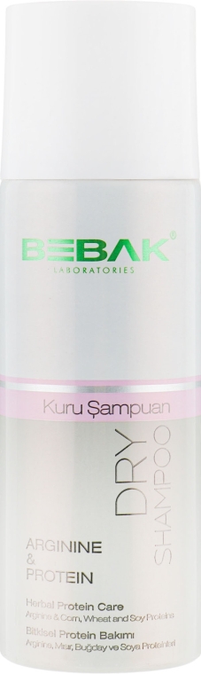 Сухий шампунь для волосся з аргініном і протеїном - Bebak  Laboratories Arginine & Proteine Dry Shampoo