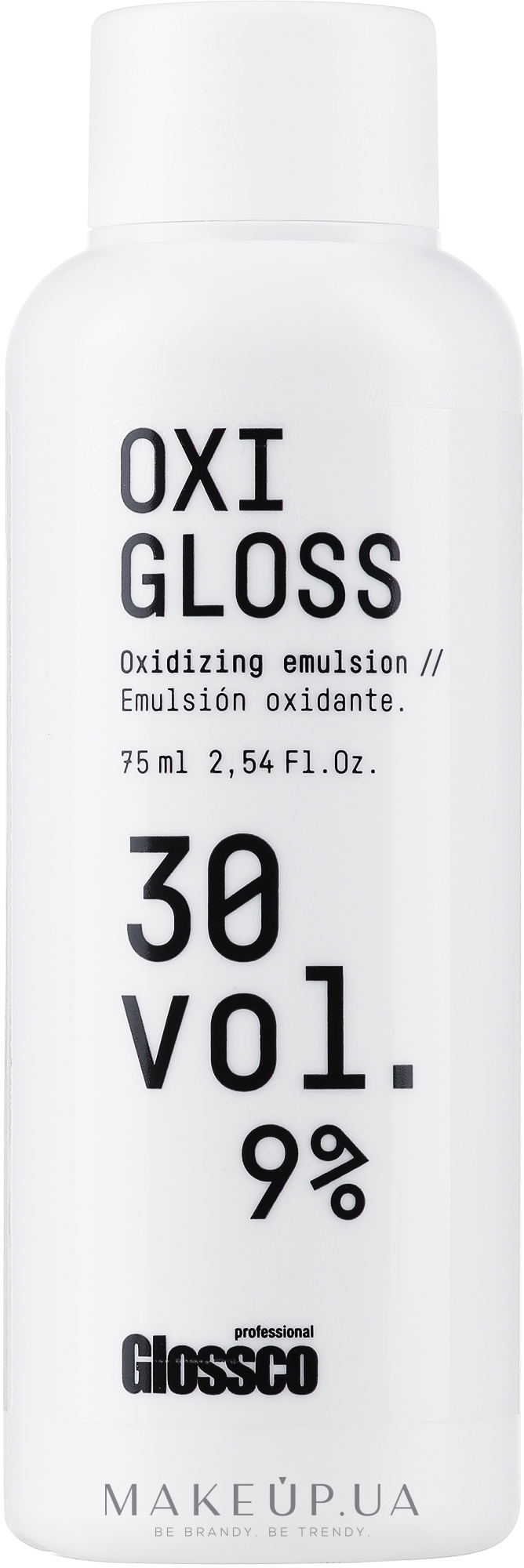 Окислитель для волос - Glossco Color Oxigloss 30 Vol  — фото 75ml