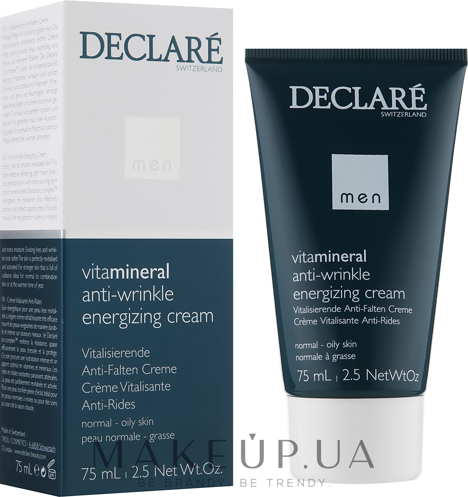 Антивіковий енергетичний крем для обличчя - Declare Men Vita Mineral Anti-Wrinkle Cream Energizing — фото 75ml