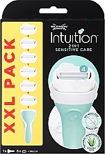 Парфумерія, косметика Станок для гоління із 6 змінними касетами - Wilkinson Sword Intuition Sensitive Care XXL Pack